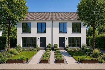 Neubau Ihres Architektenhauses als Doppelhaushälfte in  sonniger Lage
