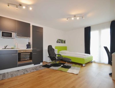 Moderne 1-Zimmer-Wohnung, möbliert & komplett ausgestattet in Mörfelden