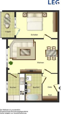 Senioren-Wohnung ab 55 Jahren mit WBS frei! Demnächst frei! 1-Zimmer-Wohnung in Solingen Ohligs