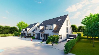 Moderne 150m2 Doppelhaushälfte in Ratingen-Tiefenbroich -Schlüsselfertig mit S/W Garten