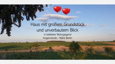 Haus in beliebter Wohngegend mit großem Grundstück & unverbautem Blick in die Natur - Nähe Berlin