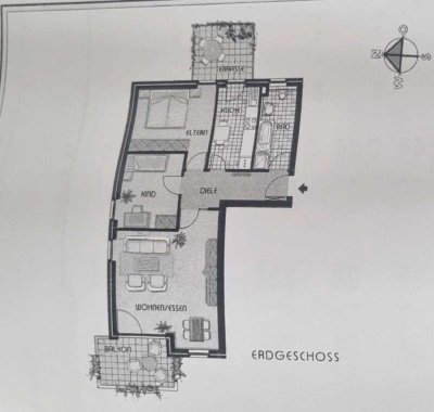 Erdgeschosswohnung mit Terasse & Balkon in Mettman - West zu vermieten