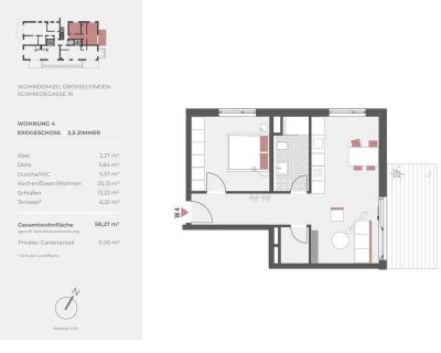 Attraktive 2,5-Zimmer-Neubauwohnung mit Garten, EBK und Stellplatz – NB und Erstbezug ab 01.06.2025