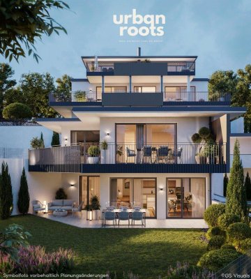 URBAN ROOTS – 3 Zimmer-Wohnung mit südseitigem Garten und integriertem Kellerabteil