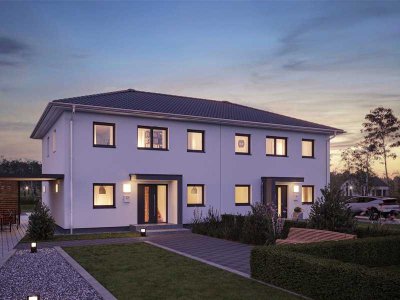 Ankommen & aufblühen - modernes Doppelhaus mit Gartenidylle für die Familie