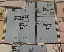 Attraktive 2-Zimmer Wohnung mit Balkon in Ortenburg