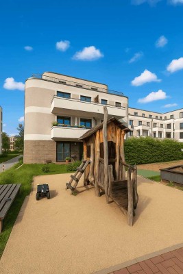Moderne 2-Zimmer-Wohnung in Berlin mit Balkon und Spielplatz