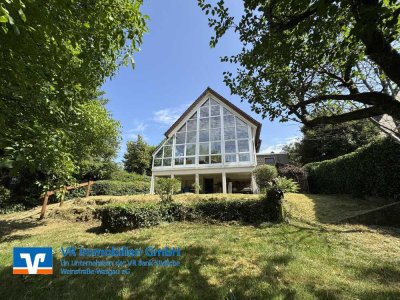 Naturidyll mit riesiger Gartenanlage und Panoramalage mitten im Pfälzerwald