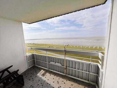 Büsum/ Familienlagune: Traumhafte 2-Zimmer-Wohnung mit Meerblick im 6. Stock des Hochhauses