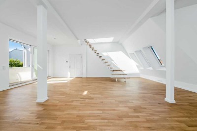 5 Zimmer ・3 Bäder ・mit traumhafter Terrasse auf dem Dach