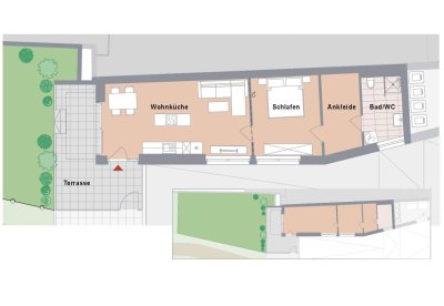 PROVISIONSFREI! Neubauprojekt - St.Leonhard! Große 2-Zimmerwohnung mit ca. 85m2 Garten!