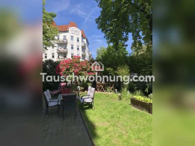 Tauschwohnung: Charmante 2-Zimmer-Altbauwohnung mit Garten in top Lage