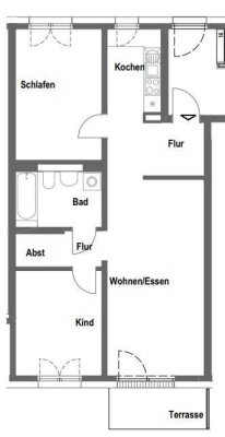 3 Zimmer Herzobase- Wohnberechtigungsschien EK-Stufe 3 unabdingbar!