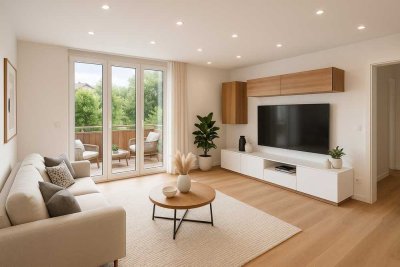 Komplett sanierte 3-Zimmerwohnung mit Balkon & Stellplätzen - provisionsfrei!