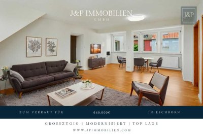 Maisonette-Wohnung mit Dachterrasse und toller Aussicht über Eschborn