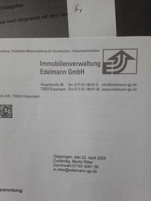 2-Zimmer Wohnung in Göppingen mit 53 m² Wohnfläche
