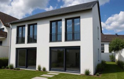 *NEUBAU-ERSTBEZUG *Nagelneue Doppelhaushälfte mit Wohnraumkeller im erweit. ROB