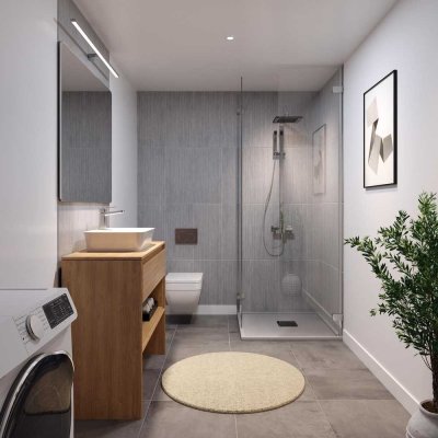 Erstbezug: Helle Neubau-Wohnung inklusive Balkon mit Morgensonne im 1. OG (WG3)