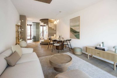 Neubau: Mittelhaus mit Privatgarten und Seeblick