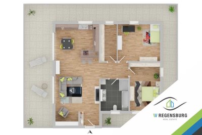 RESERVIERT- Penthouse mit moderner Einbauküche und geräumiger Terrasse mit Weitblick- RESERVIERT