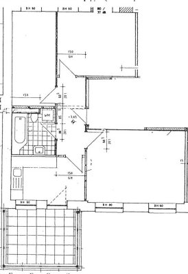 Teilmöblierte 3-Zimmer-Wohnung mit Balkon am Kurhauspark