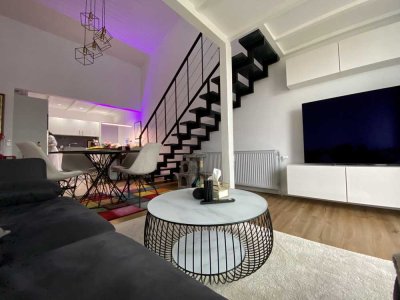 Exklusive, modernisierte 3,5-Zimmer-Wohnung mit Balkon und Einbauküche in Gomaringen