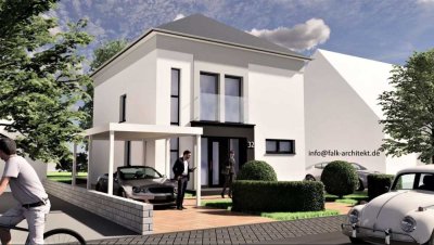 Neubau Stadtvilla mit Keller, A+, KfW 40, PV Anlage, Fußbodenheizung,  mit Grundstück zum Festpreis!