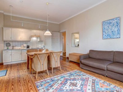 Möblierte 2-Zimmer-Erdgeschosswohnung mit Wintergarten im Ostseebad Kölpinsee/Usedom