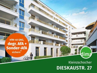 KfW-40-Neubau mit QNG am Volkspark! Traum-Wohnung mit großer Süd-Loggia, 2 Bädern, HWR, Lift u.v.m.