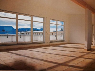 Exklusives Penthouse mit 4,5 Zimmern und Dachterrasse in Bad Tölz mit grandiosem Bergblick