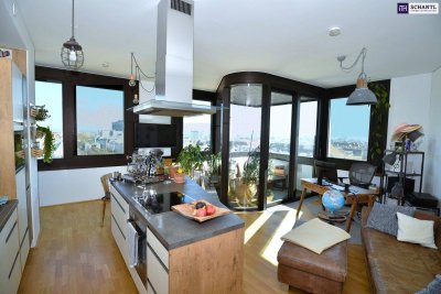 Wohnen im 9. Stock: 2-Zimmer City-Highlight mit Ganzjahres-Loggia, Premium-Ausstattung und einzigartigem Skyline-Blick!