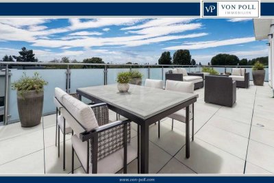 Elegantes Penthouse nahe Prenzlauer Berg: 4-Zimmer-Maisonette-Dachgeschoss mit tollem Süd-Ausblick