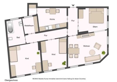 Obergeschosswohnung (ca. 109 m²) mit Balkon zum selbstnutzen oder vermieten - 6,2 % Rendite