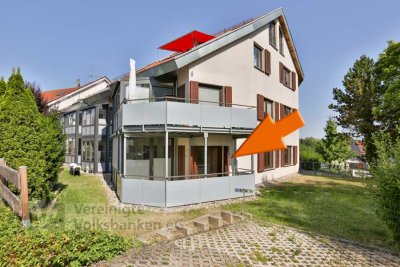 Großzügige 3-Zimmer-Erdgeschosswohnung mit Wintergarten, Balkon und drei Stellplätzen in Altdorf