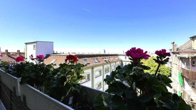 Moderne Penthouse-Wohnung mit Balkon im Herzen von Leipzig