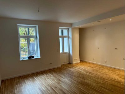 ++Hochwertiger Standard++  2-Raum-Wohnung - West-Balkon, FBH, Parkett, CAT-7 Netzwerk, Wohnküche