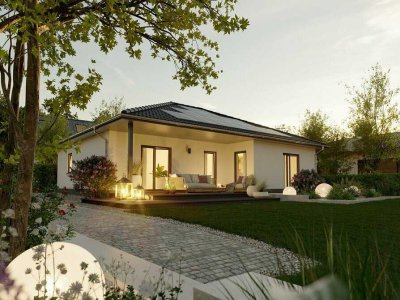 .Ankommen. Wohlfühlen. Bleiben. Winkelbungalow 108 – Zuhause in Borkheide / Preis inkl. Grundstück