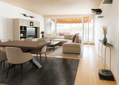 Wohnen mit Alpenpanorama und XXL-Balkon