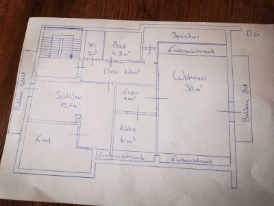 Attraktive 3-Zimmer-DG-Wohnung mit Balkon und EBK in Farchant