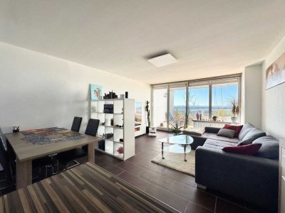 2-Zimmer-Split-Level-Wohnung mit großer Loggia & Weitblick in Rodgau zu verkaufen