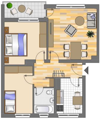Demnächst frei! 3-Zimmer-Wohnung in Gladbeck Brauck