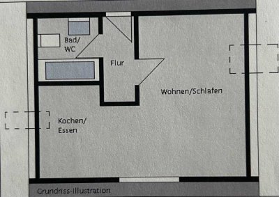 1-Zimmer-DG-Wohnung in Rutesheim