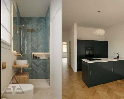 Exklusives Unikat: Altbauwohnung mit hohen Decken inkl. Sonnenbalkon