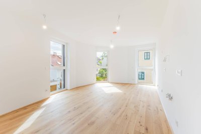 2-Zimmer-Erstbezug mit Loggia &amp; besonderem Flair