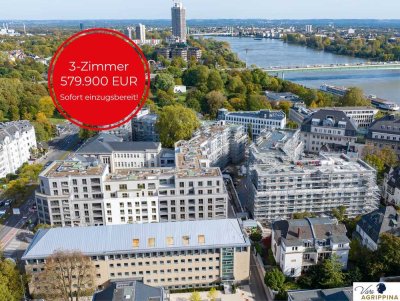 Viva Agrippina: Modern. Komfortabel. Zentral – 3-Zimmer-Neubauwohnung im 1. Obergeschoss in Köln Neu