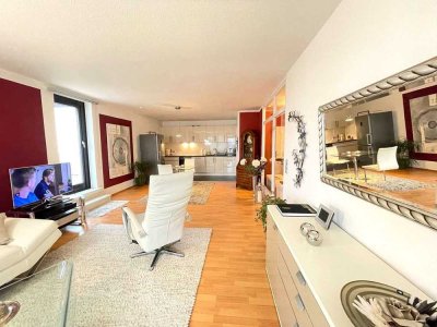 ** Löffelfertige Möbliertwohnung mit Rheinblick **