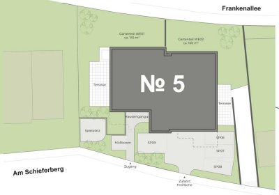 ***Bereits im Bau*** ´Exklusive 5 Zi.-Maisonette-Gartenwohnung +Süd-West Terrasse