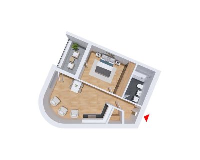Moderne 2-Zimmerwohnung (WHG 1/35)