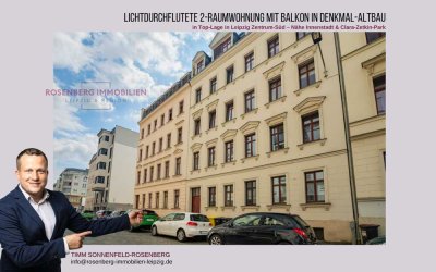 Zentral & ruhig: 2-Zimmer-Traumwohnung mit Balkon in Leipzig Südvorstadt