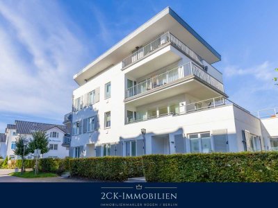 Binzer Luxus Penthouse 129 m², 360° Terrasse, Sauna, Kamin, Meerblick, Strandpromenade, Stellplatz!